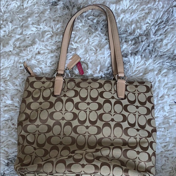 COACH Signature Stripe 12CM Tote (F28504) - Picture 10 of 12